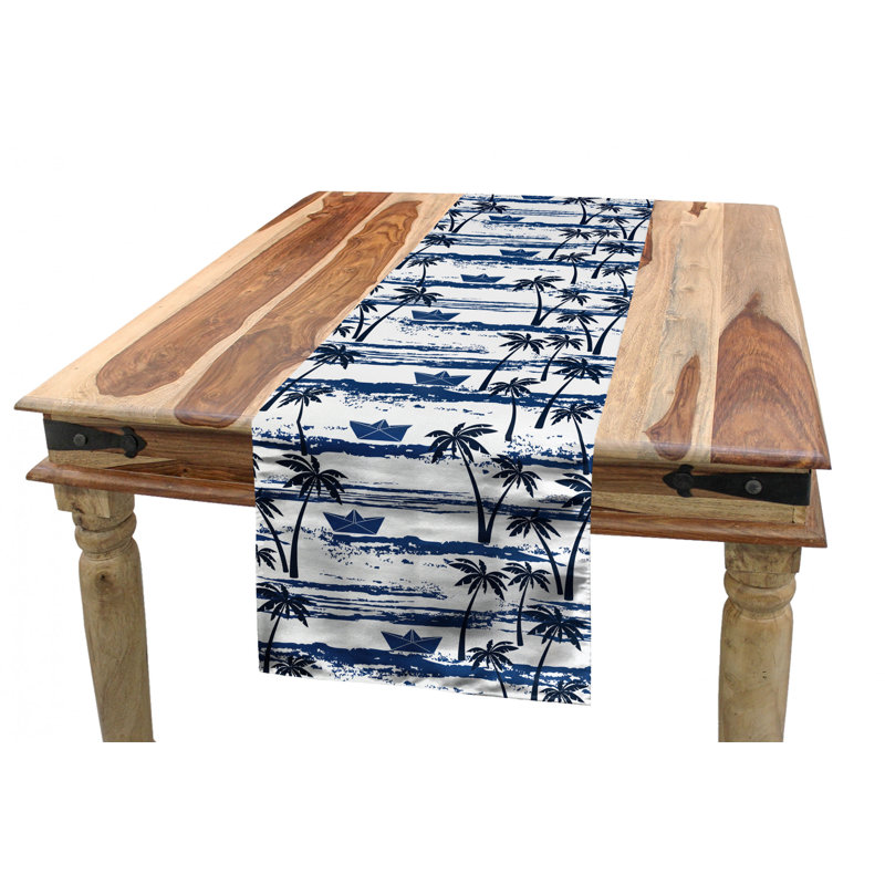 East Urban Home Palm Tree Table Runner Wayfair